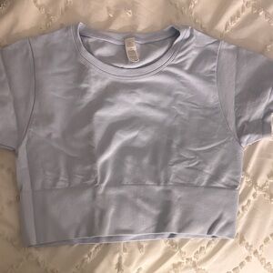 Aerie Light Blue Crop Top